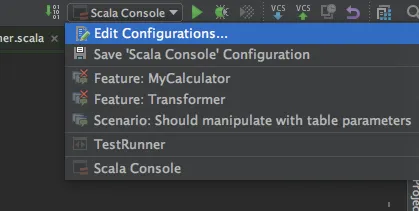 Edit configuration